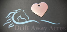 Load image into Gallery viewer, Custom Engraved Dog Tag - Heart Shape - Drag/ Rotary Engraved