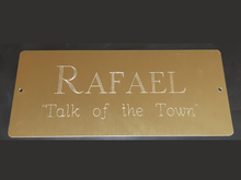 Load image into Gallery viewer, Custom Engraved Horse Stall Plate - Aluminum