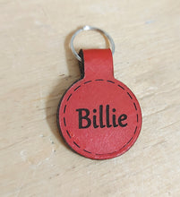 Load image into Gallery viewer, Leather Dog Tags - Round Shape - Quiet and Stylish - Painted
