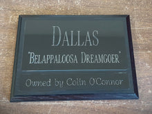 Load image into Gallery viewer, Custom Engraved Horse Stall Plaque - Aluminum Plates
