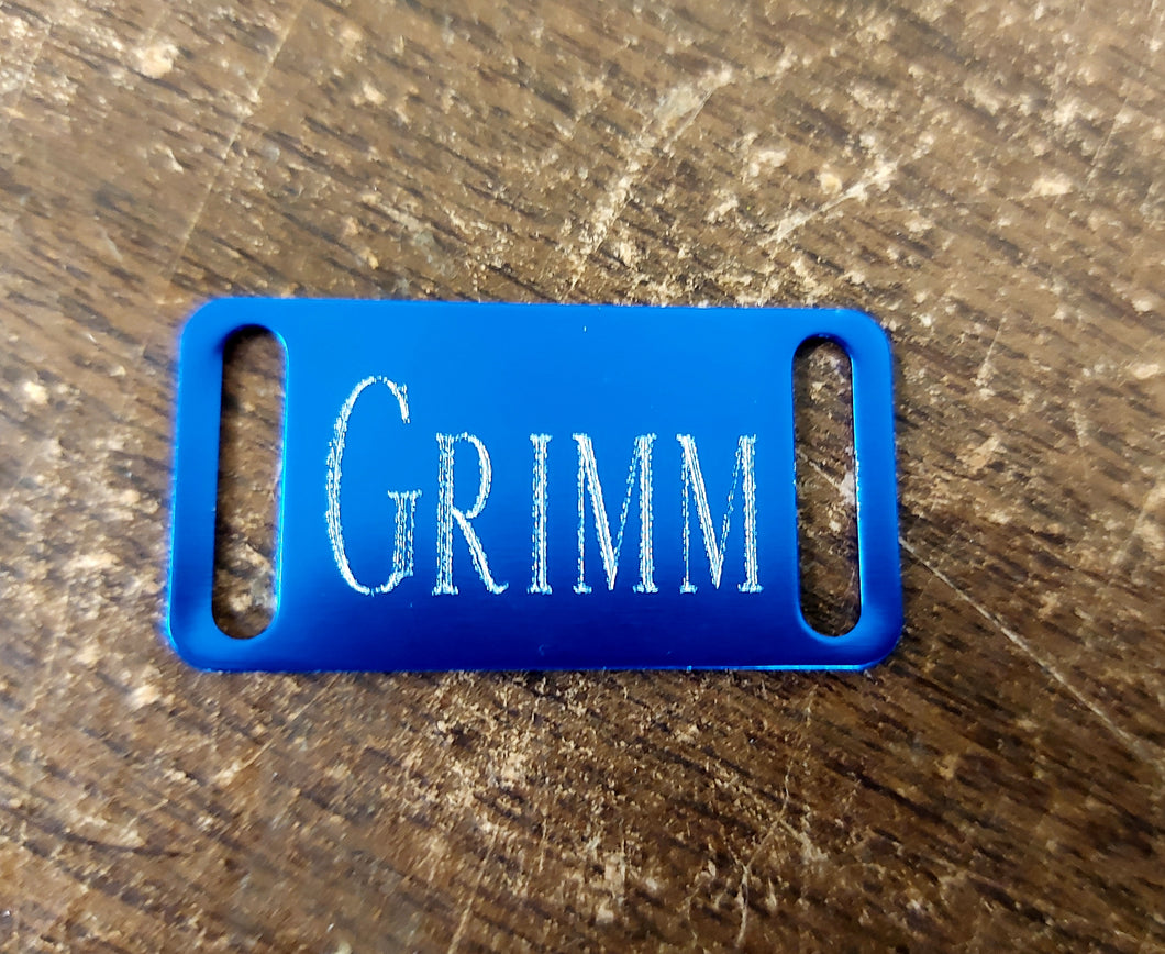 Custom Engraved Dog/ Cat Tag - Slide on Style - Drag/ Rotary Engraved