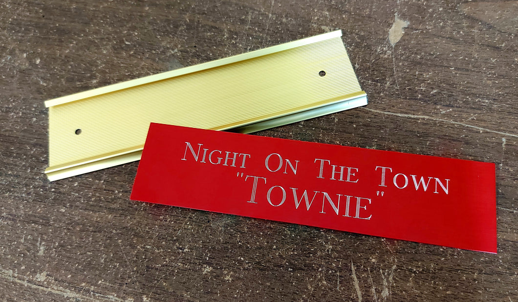 Stall Name Plate Slider Set - Aluminum