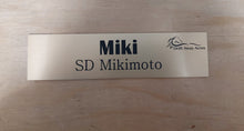 Load image into Gallery viewer, Stall Name Plate Slider Set - Bold Lamacoid Plastic - Realistic Metallic Options
