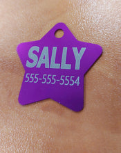 Load image into Gallery viewer, Custom Engraved Dog Tag - Multiple Shapes and Colours - Bold Laser Engraving

