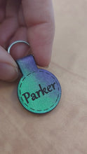 Load and play video in Gallery viewer, Leather Dog Tags - Round Shape - Quiet and Stylish - Painted
